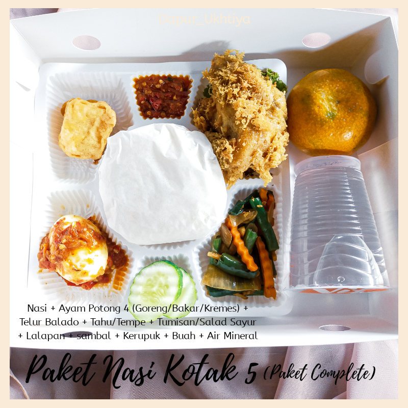 Paket Nasi Kotak 5 by Dapur Ukhtiya
