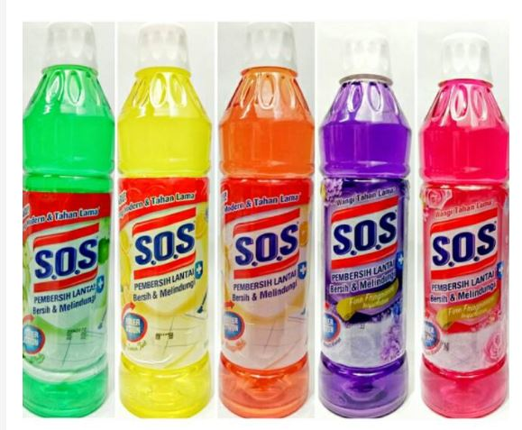 SOS Pembersih Lantai Botol 800ml (5 Varian)