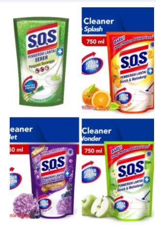 SOS Sereh Refill Pembersih Lantai 700 mL