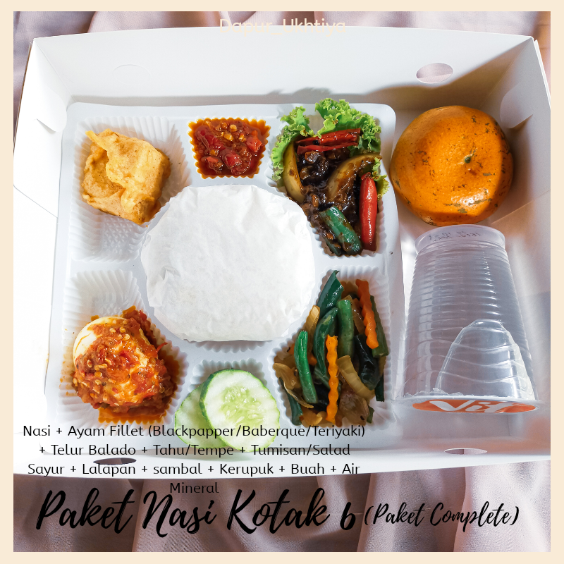 Paket Nasi Kotak 6 by Dapur Ukhtiya