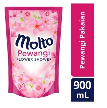 Molto Pewangi Flower Shower Pink Pouch [900 mL]