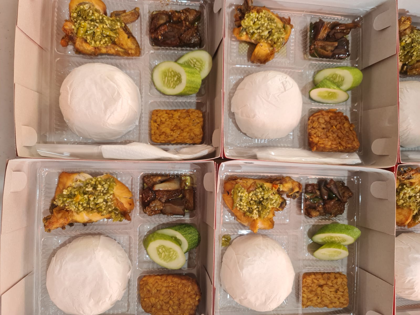 Paket Ayam Penyet Sambal Ijo