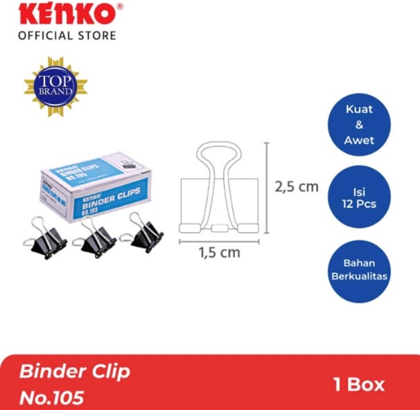 Binder Clip No. 105 Kenko
