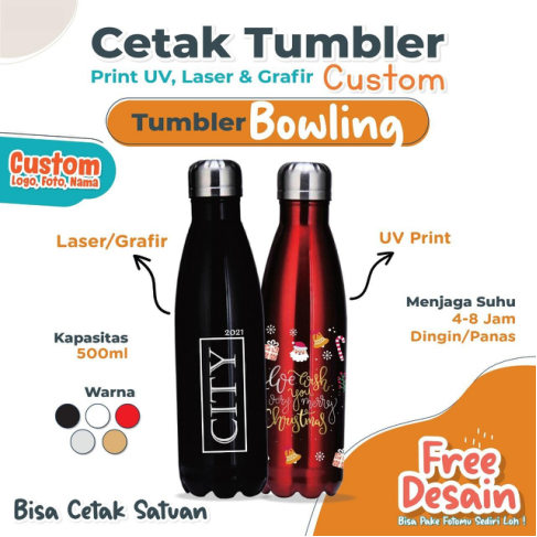 Tumbler Stainless Bambu