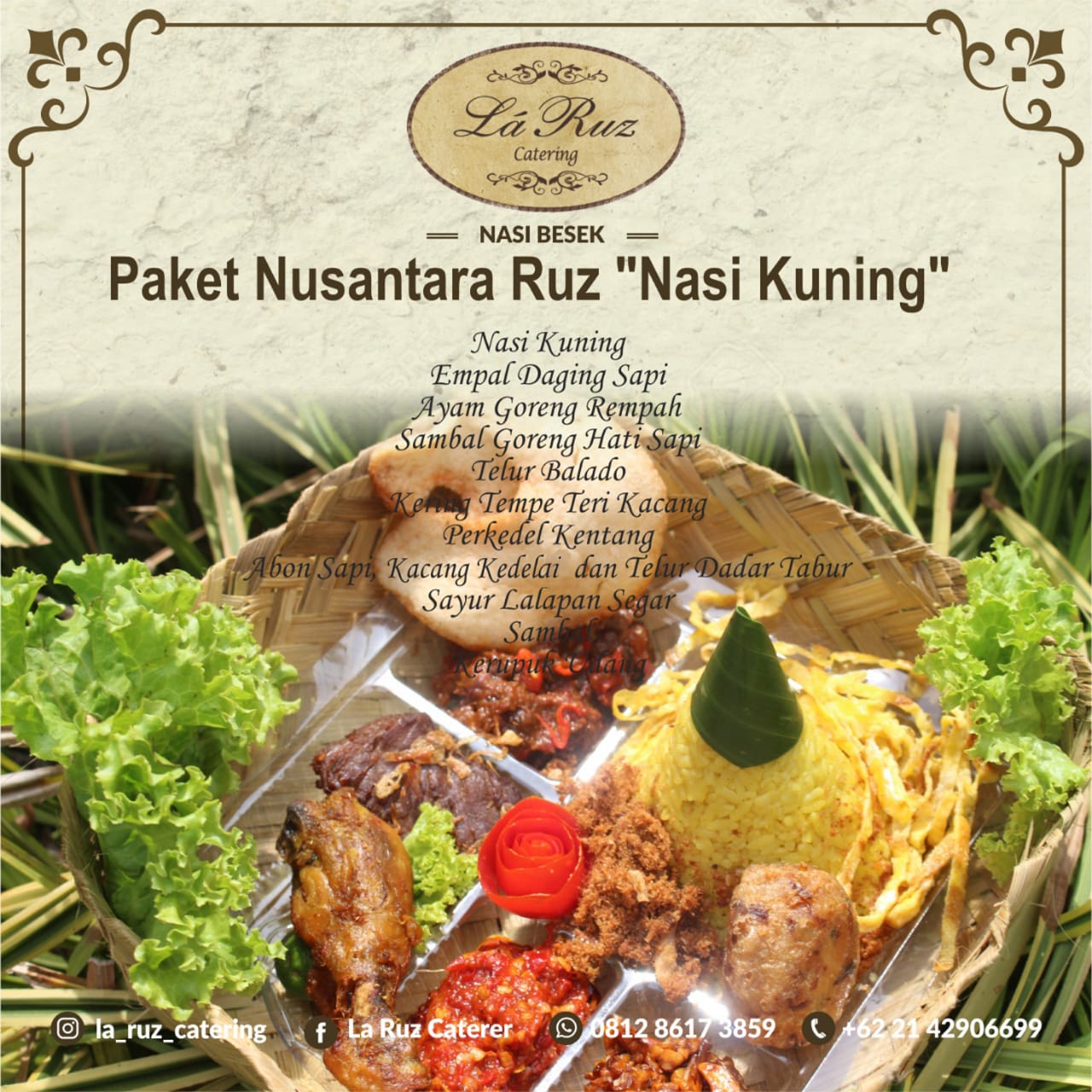 Paket Nasi Kuning Box by La Ruz Catering