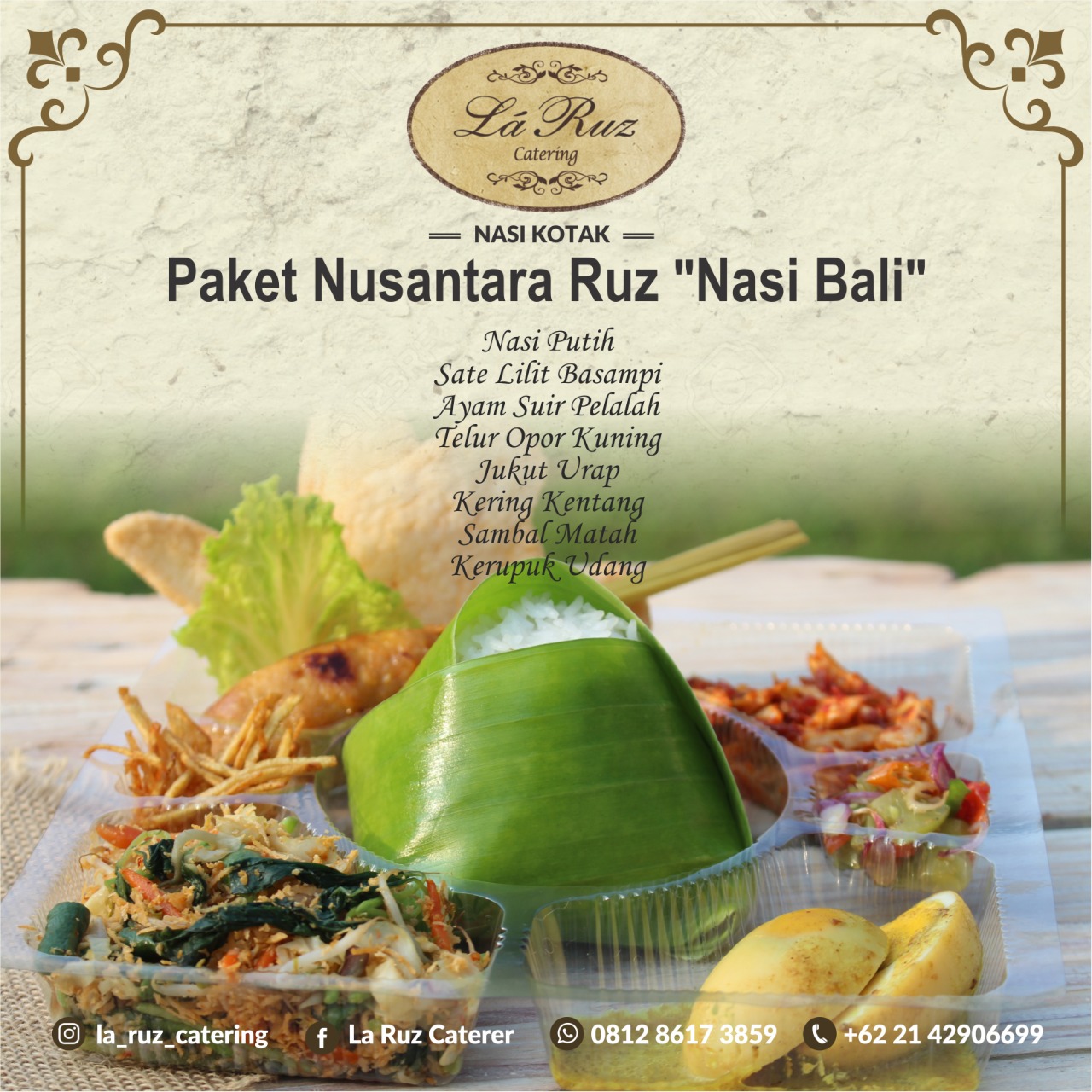 Paket Nusantara Nasi Bali (Box) by La Ruz Catering