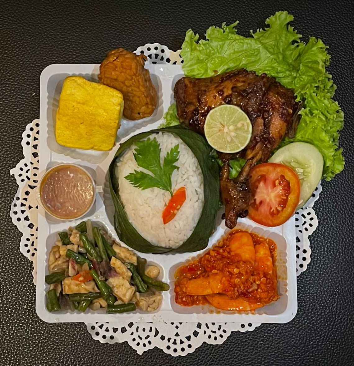 Paket Ayam Bakar Rujak + Udang Balado by Masakan Ibuku