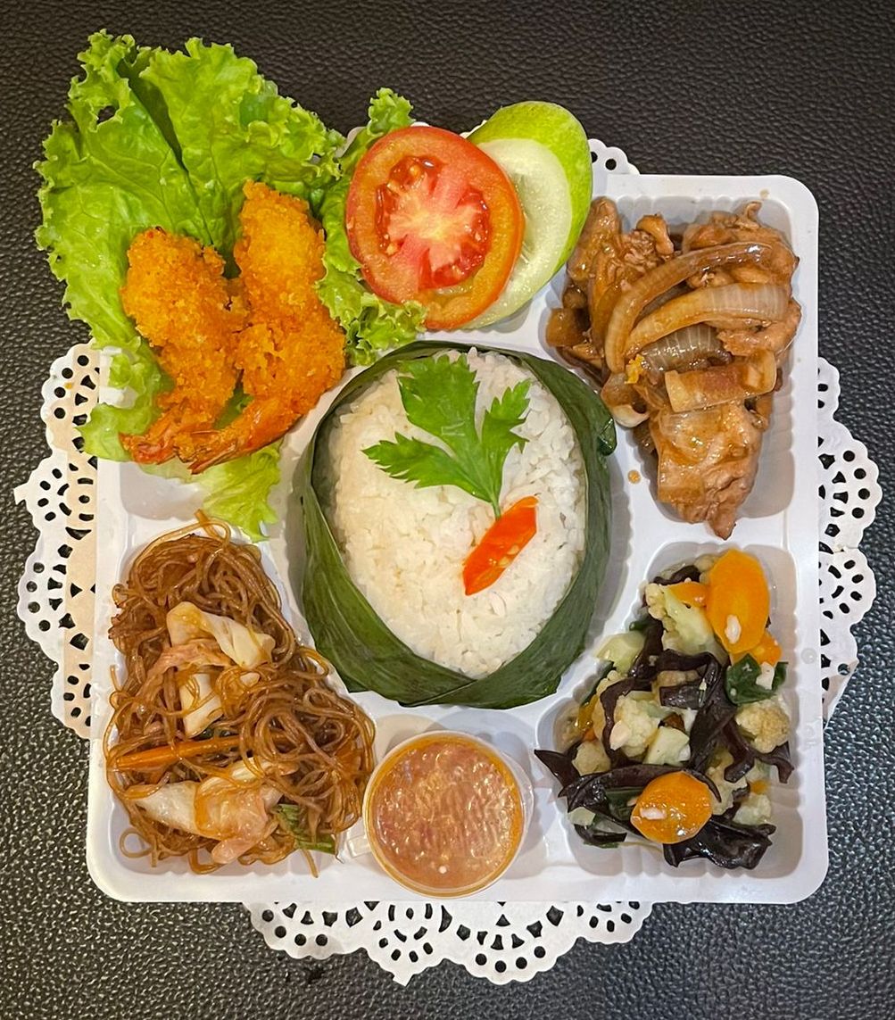 Paket Chicken Teriyaki + Udang Tempura by Masakan Ibuku