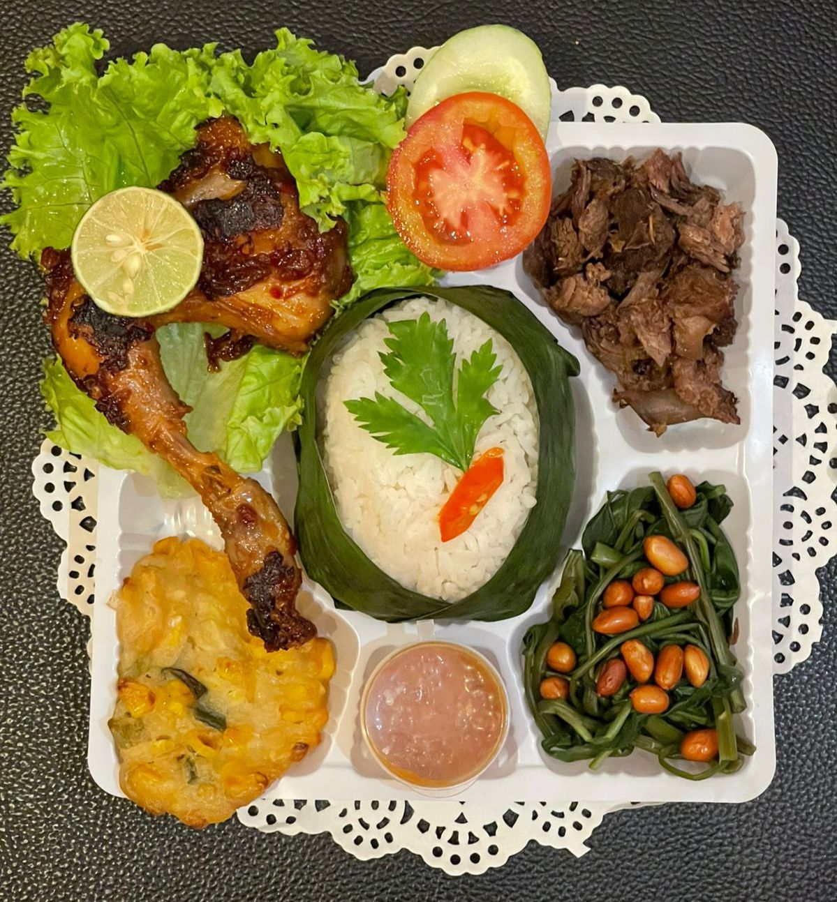 Paket Ayam Bakar Taliwang + Empal Suwir by Masakan Ibuku