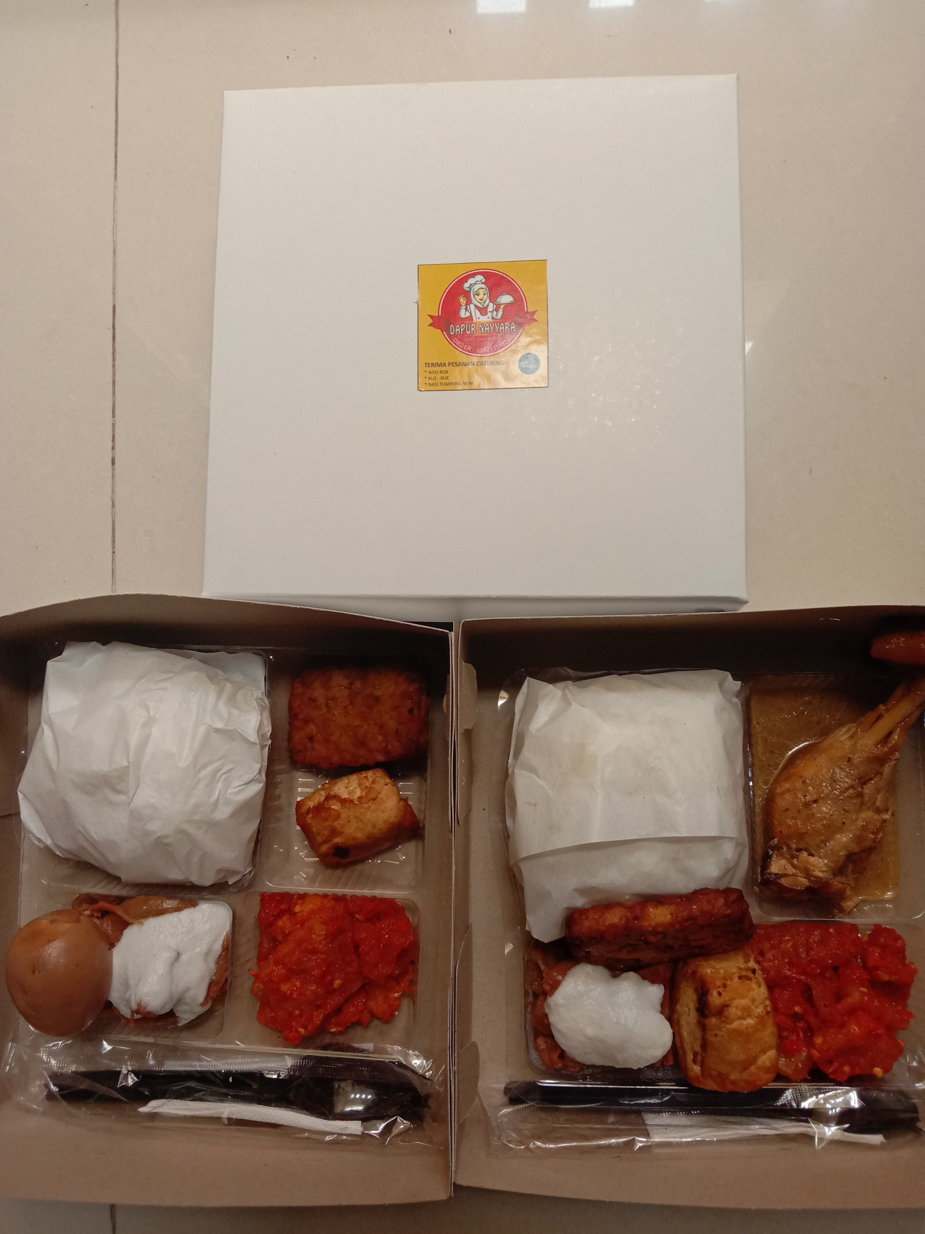 Paket nasi gudeg nangka ayam &amp; paket nasi gudeg nangka telor