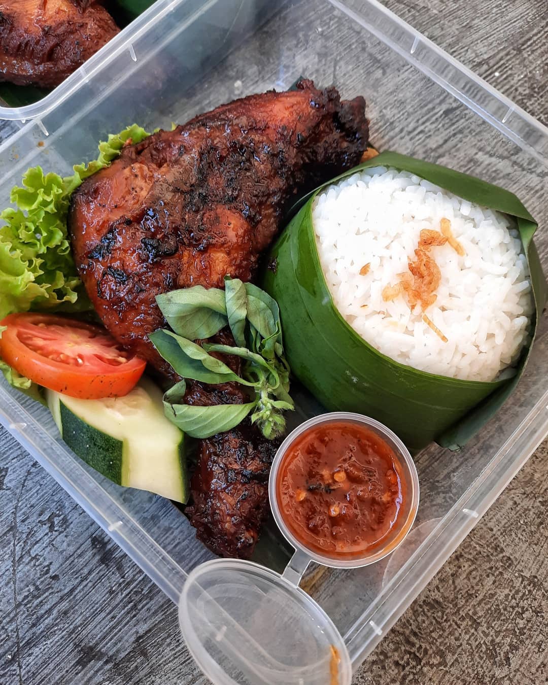 Nasi ayam bakar