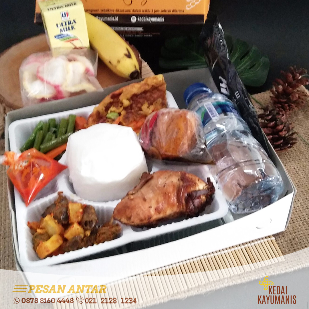 Paket B - Nasi Ayam Goreng Gepuk Kedai Kayumanis