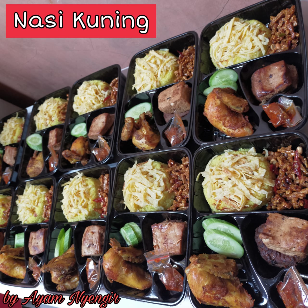 Nasi Box Kuning/Putih by Ayam Nyengir