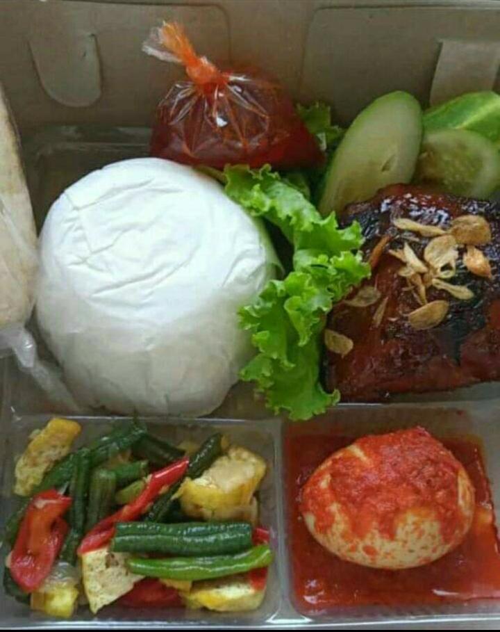 Paket 1 Nasi Kotak Ayam Bakar