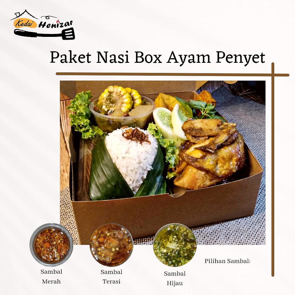 Paket Nasi Box Ayam Penyet