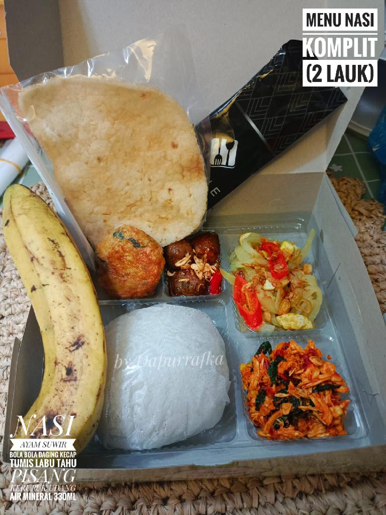 NASI BOX KOMPLIT dapur rafka