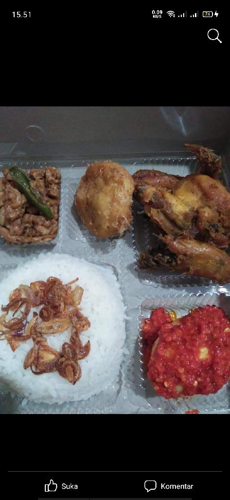 paket nasi uduk ayam goreng