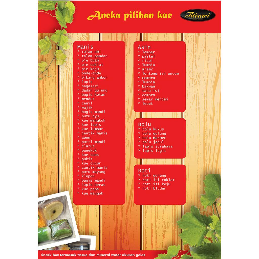 Paket Snack Box B By Titisari Catering
