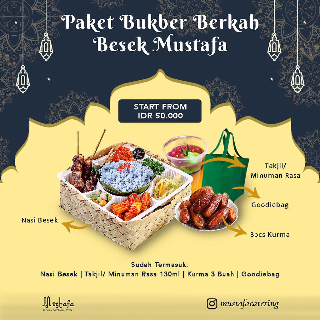 PAKET BUKBER BERKAH MUSTAFA free takjil kurma