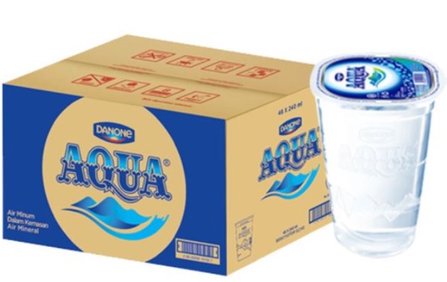 Air Mineral Aqua Gelas 200ml