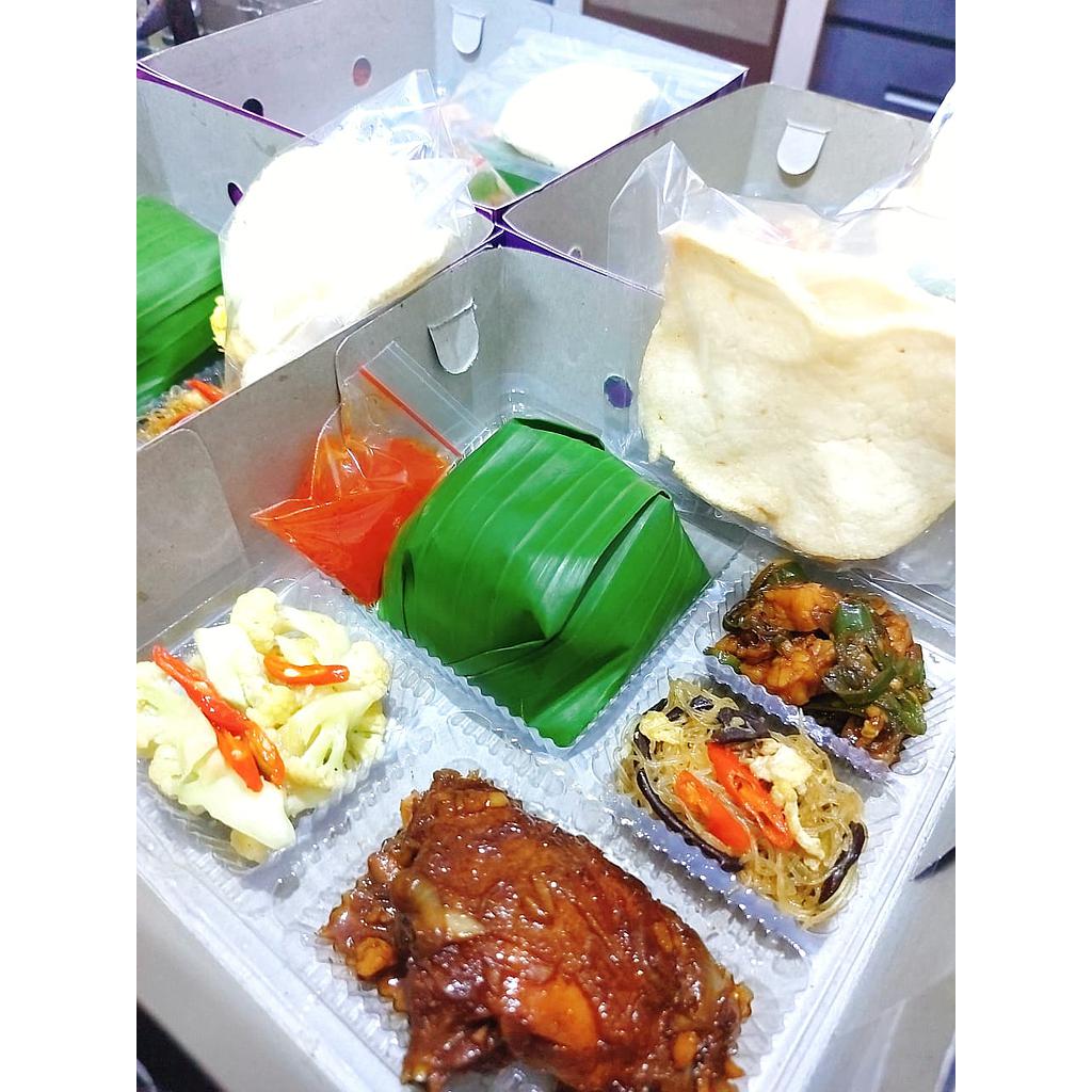 Paket Nasi tanpa minum 
