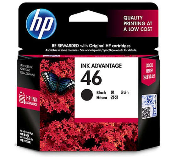TINTA PRINTER HP DESKJET 46 BLACK