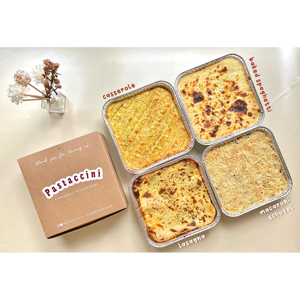 Family Size - Pastaccini (Baked Spaghetti, Casserole, Lasagna, Macaroni Schotel)