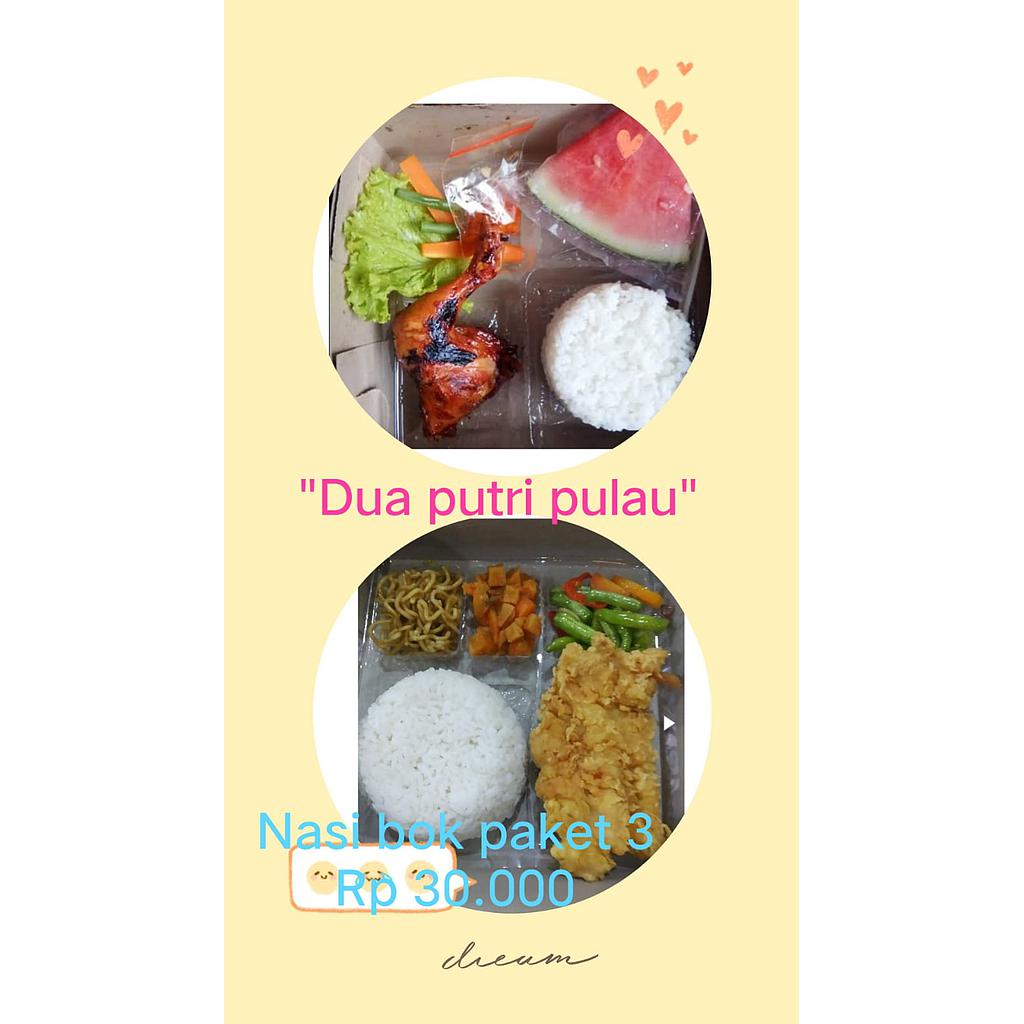 Nasi Box Paket 3 Dua Putri Pulau