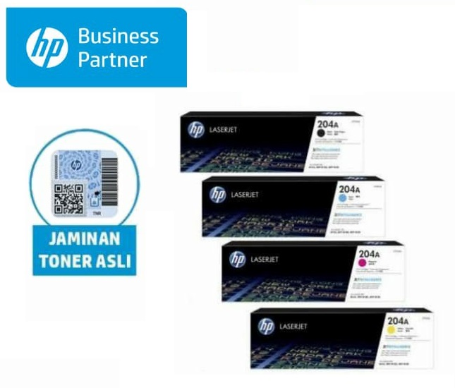 Toner LaserJet HP 204A - CF511A (Cy), CF512A (Yl), CF513A (Mg) Color