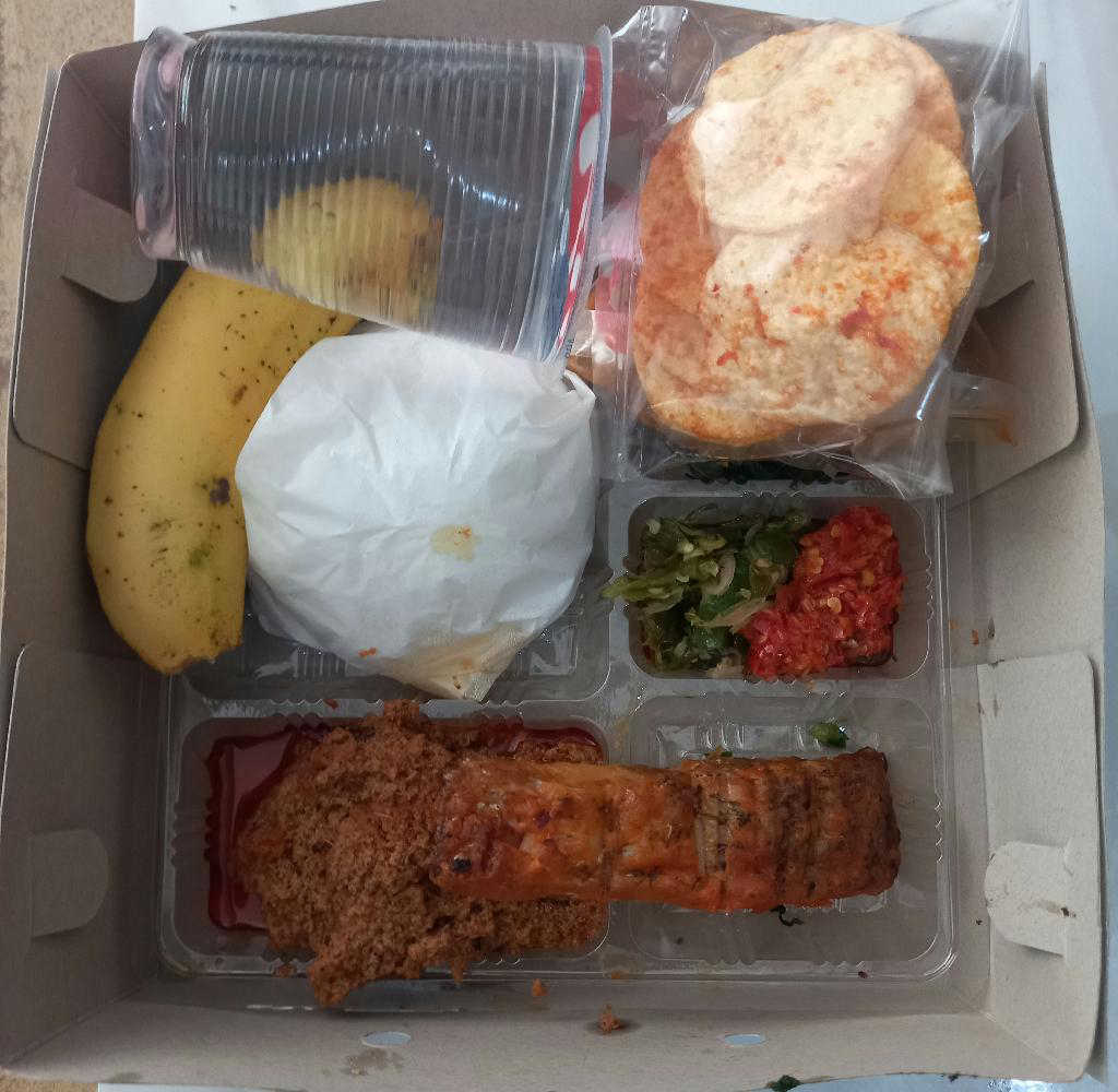 Nasi Box Ikan Gurame Bakar dan Rendang Padang Panjang