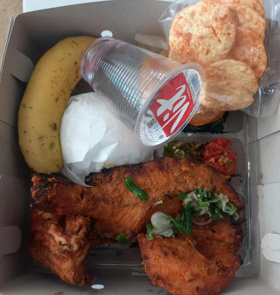 Nasi Box Ikan Nila Bakar dan Ayam Bakar Padang Panjang