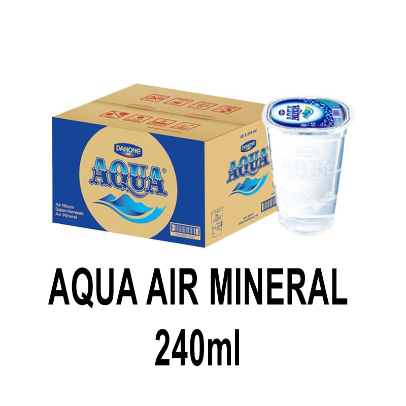 Air mineral 240 ml Merek AQUA