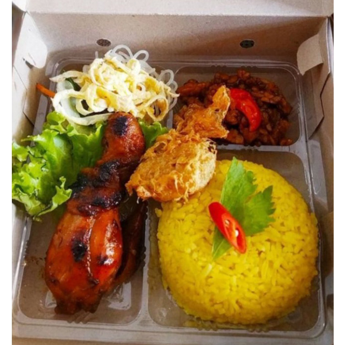 (AMJ-04) Paket Nasi Kuning Ayam Bakar