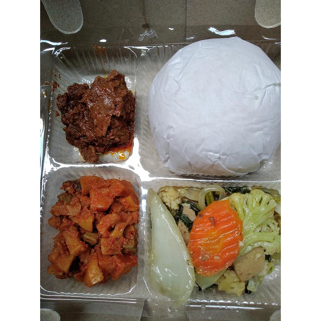 Nasi Box Rendang - QQ's Kitchen