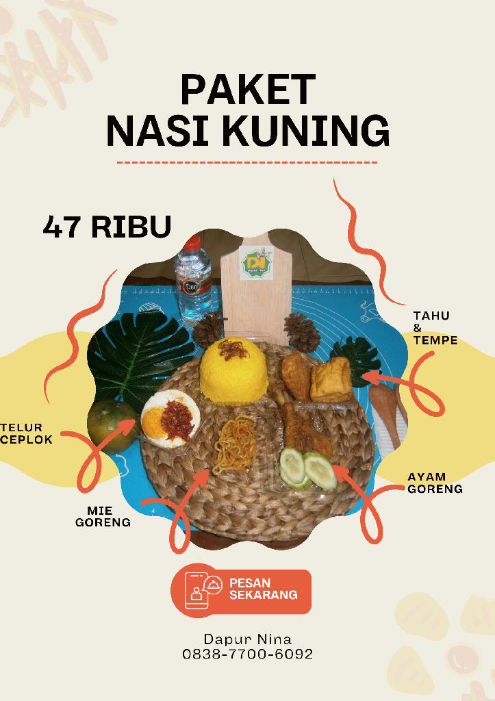 Paket nasi ayam goreng