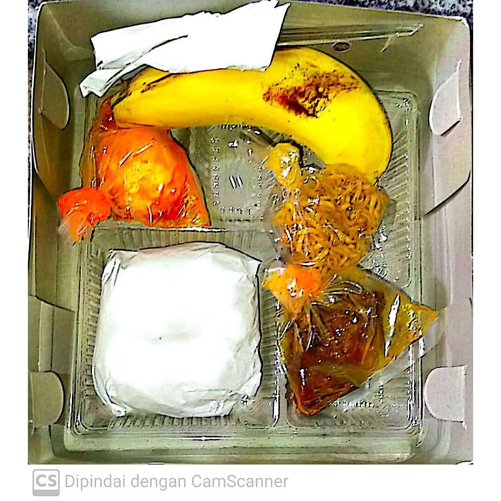 Paket Nasi Daging Rendang Telor Balado