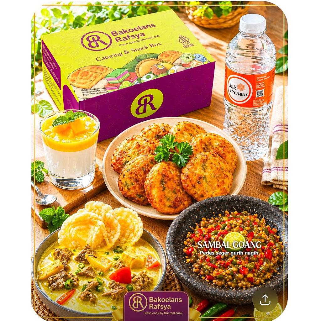 Bakoelans Rafsya Paket G Nasi Box  Soto Daging/Ayam