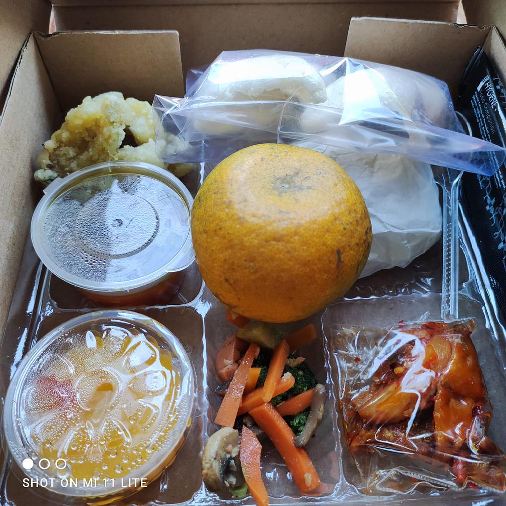 Paket E Nasi Box (Olahan Ikan/Udang/Ayam/Beef ala Resto)