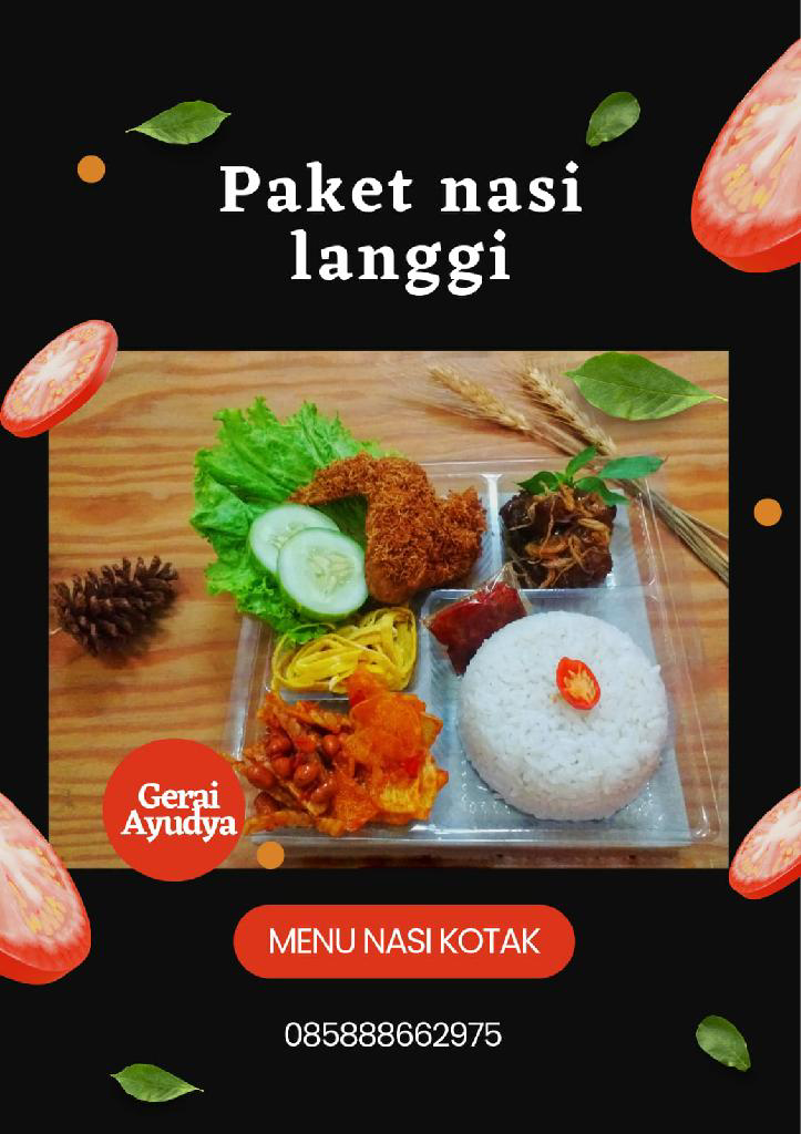 Paket nasi langgi Gerai Ayudya