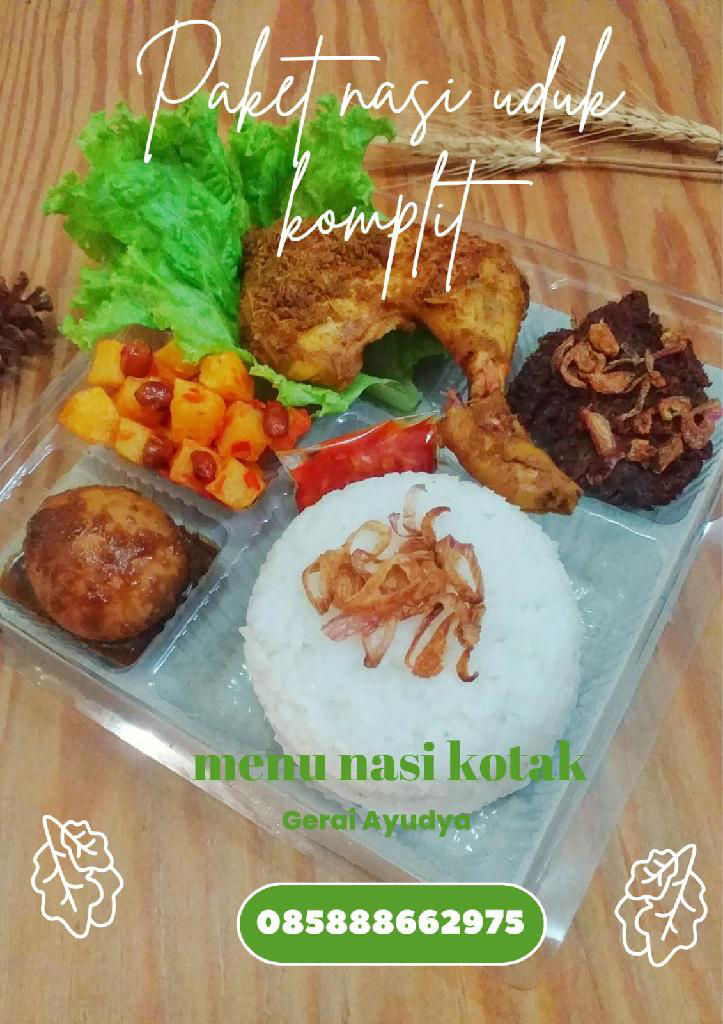 Paket nasi uduk komplit Gerai Ayudya