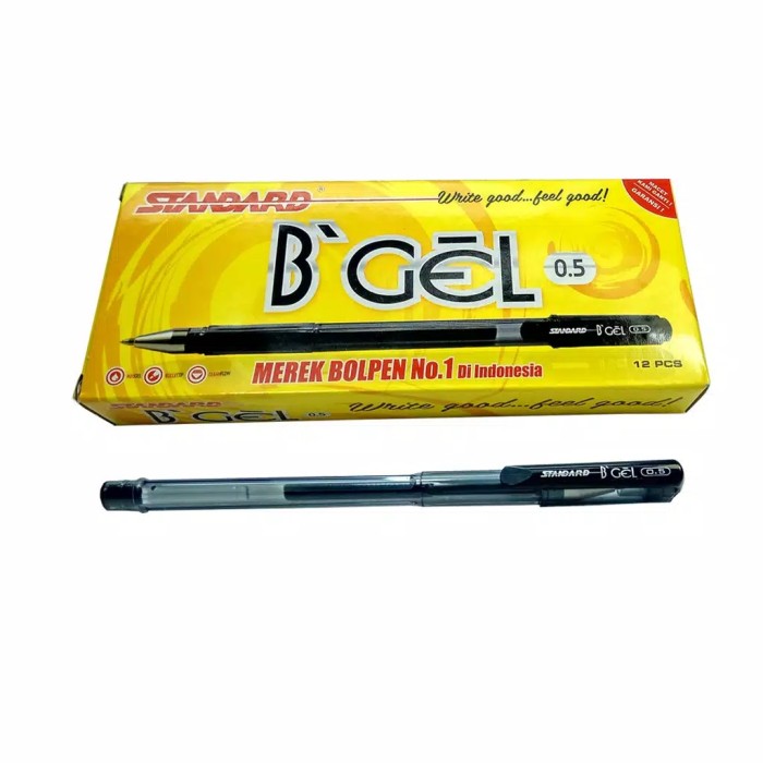 BALLPOINT / PENA / PULPEN STANDARD GEL B'GEL 0.7 / 1 PCS