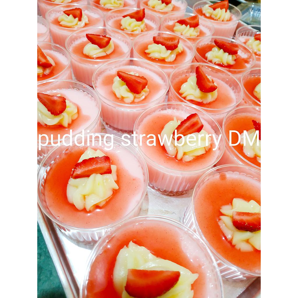 Pudding strawberry