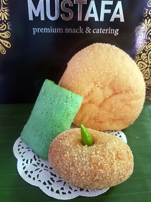 Snack Mustafa 31 ( Donat ayam, dadar gulung, kroket jamur)