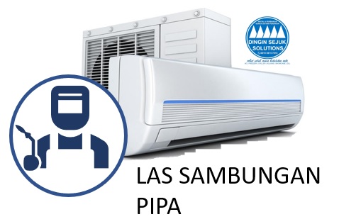 LAS PERBAIKAN KEBOCORAN PIPA REFRIGERANT + ISI REFRIGERANT