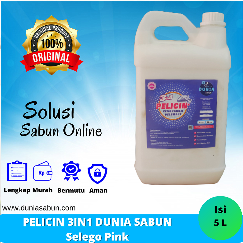Pelicin,Pelembut Pakaian 5Liter