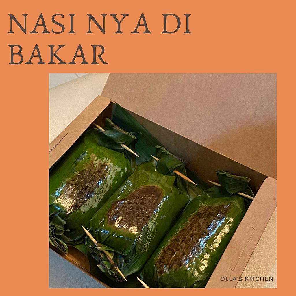 Nasi Nya Di Bakar Pake Oncom