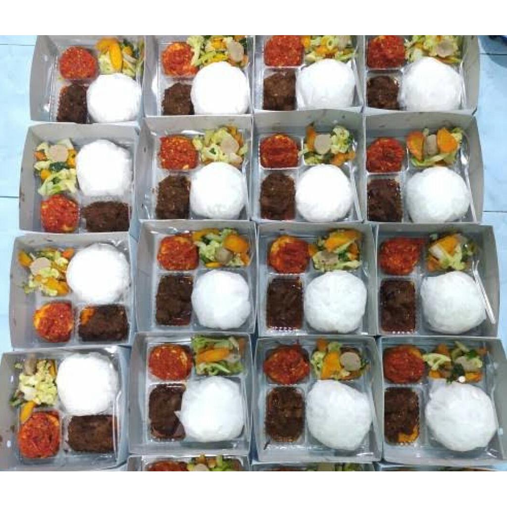 Paket Nasi box Rendang/Teriyaki (Ayam Bakar Mahesa)