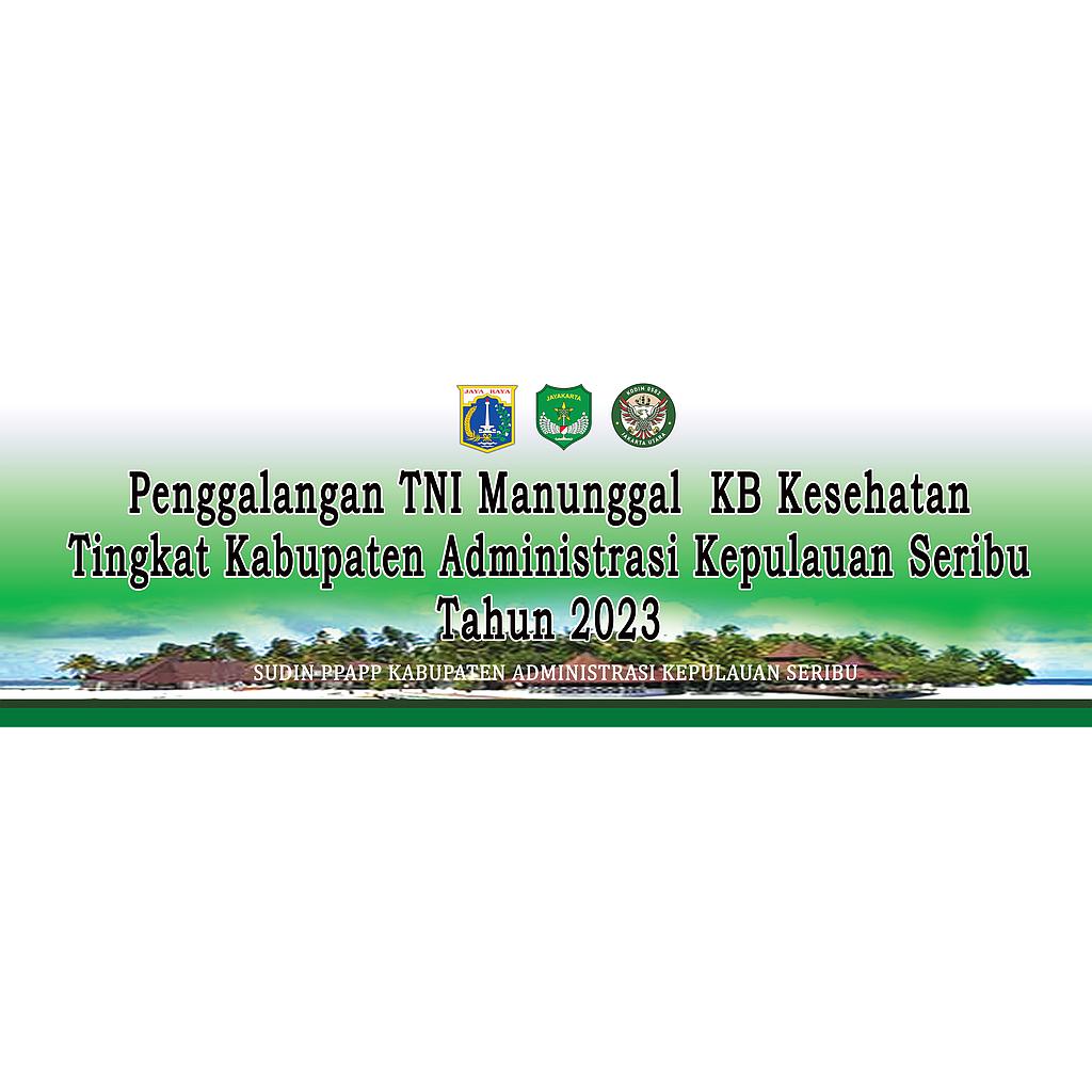 Spanduk Penggalangan TNI Manunggal KB Kesehatan Tingkat Kabupaten