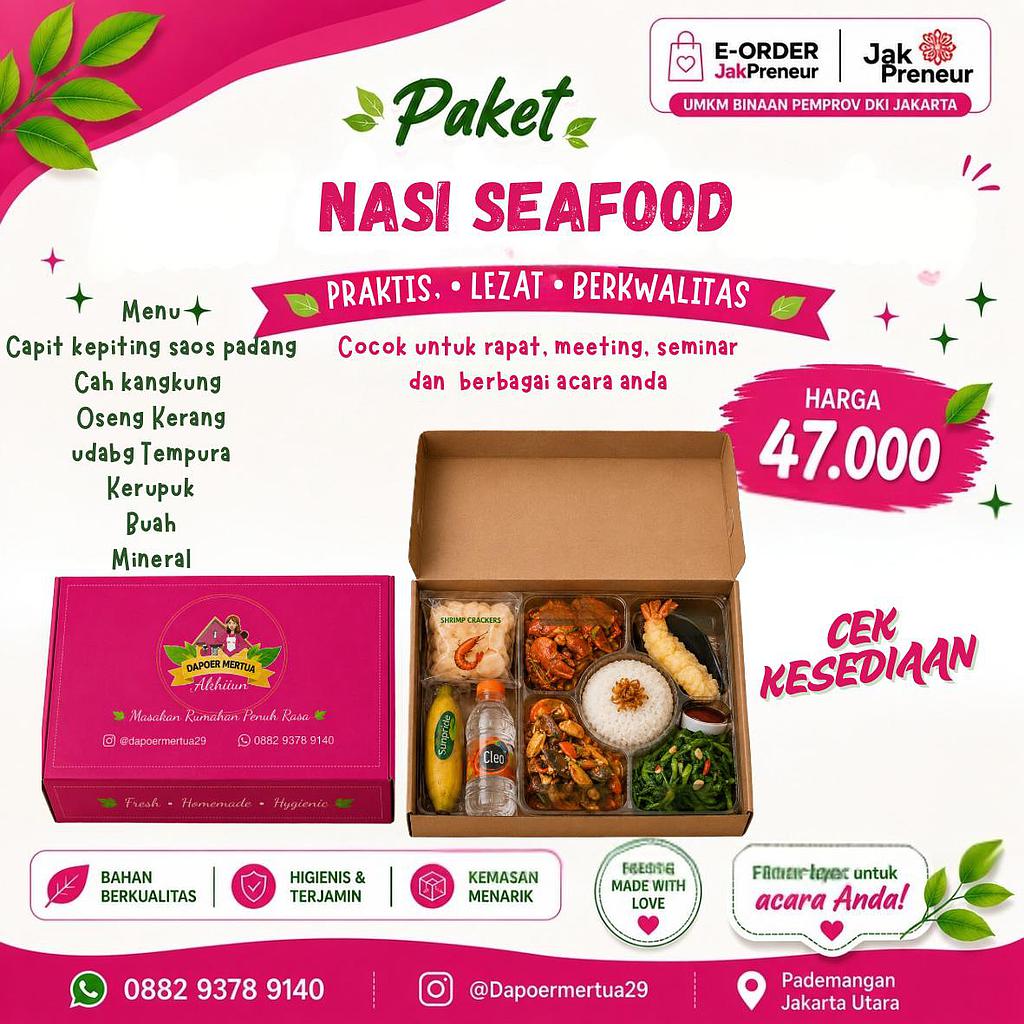 Dapoer Mertua - Paket Nasi Seafood
