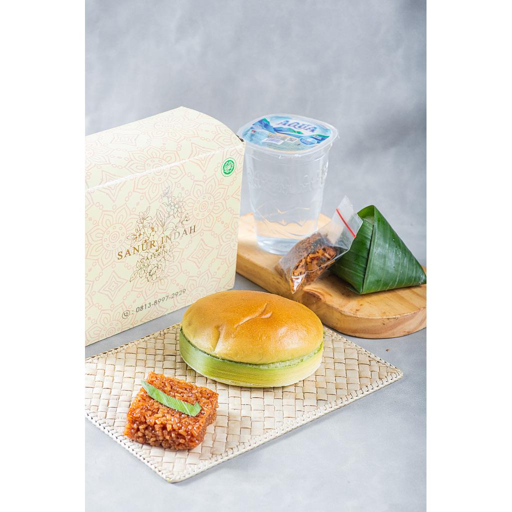Snack Sanur A Free Buah(Burger, Wajik, Ketan Serundeng)